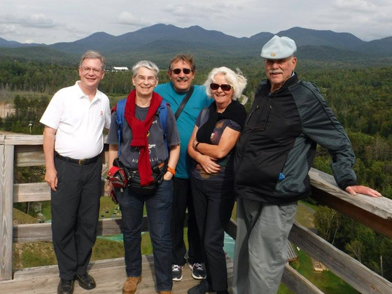 Olympic Jumping Complex overlooking the Adirondacks
