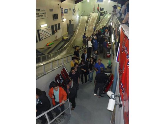 USA Luge facility with 3 start gates
