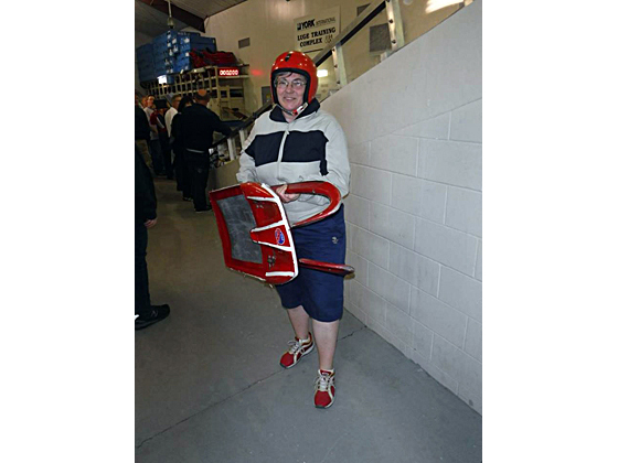 Irina, one of many intrepid lugers who tried the course