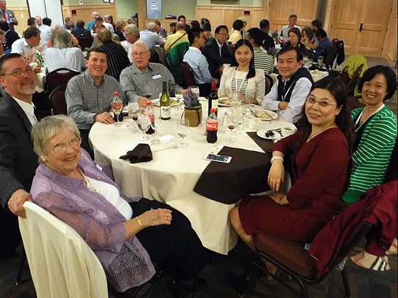 Saturday night banquet enjoyed by all