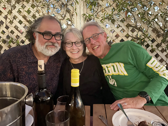 Jim and Diane Goddard with new member, Dr. Juve Vela